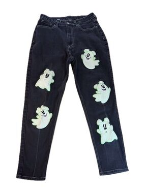 Her Universe Disney Halloween Ghost Glow-In-The-Dark Mom Jeans Size 7